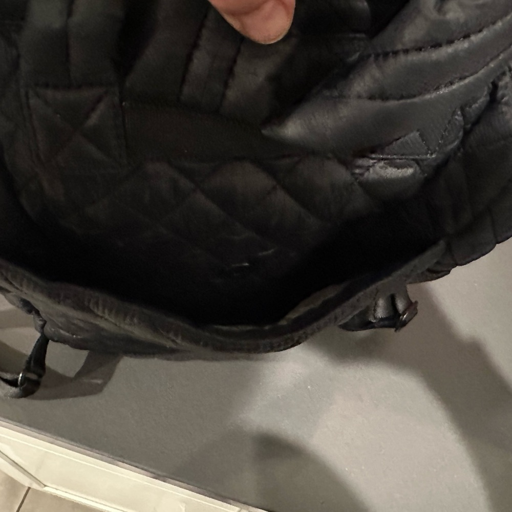 MZ Wallace Black Quilted Top Handle Women's backpack - Picture 6 of 6